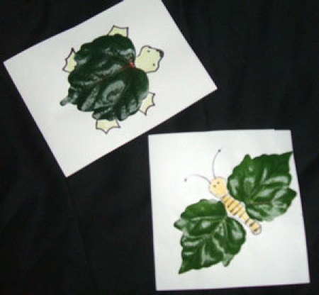 Creatures made from leaves.