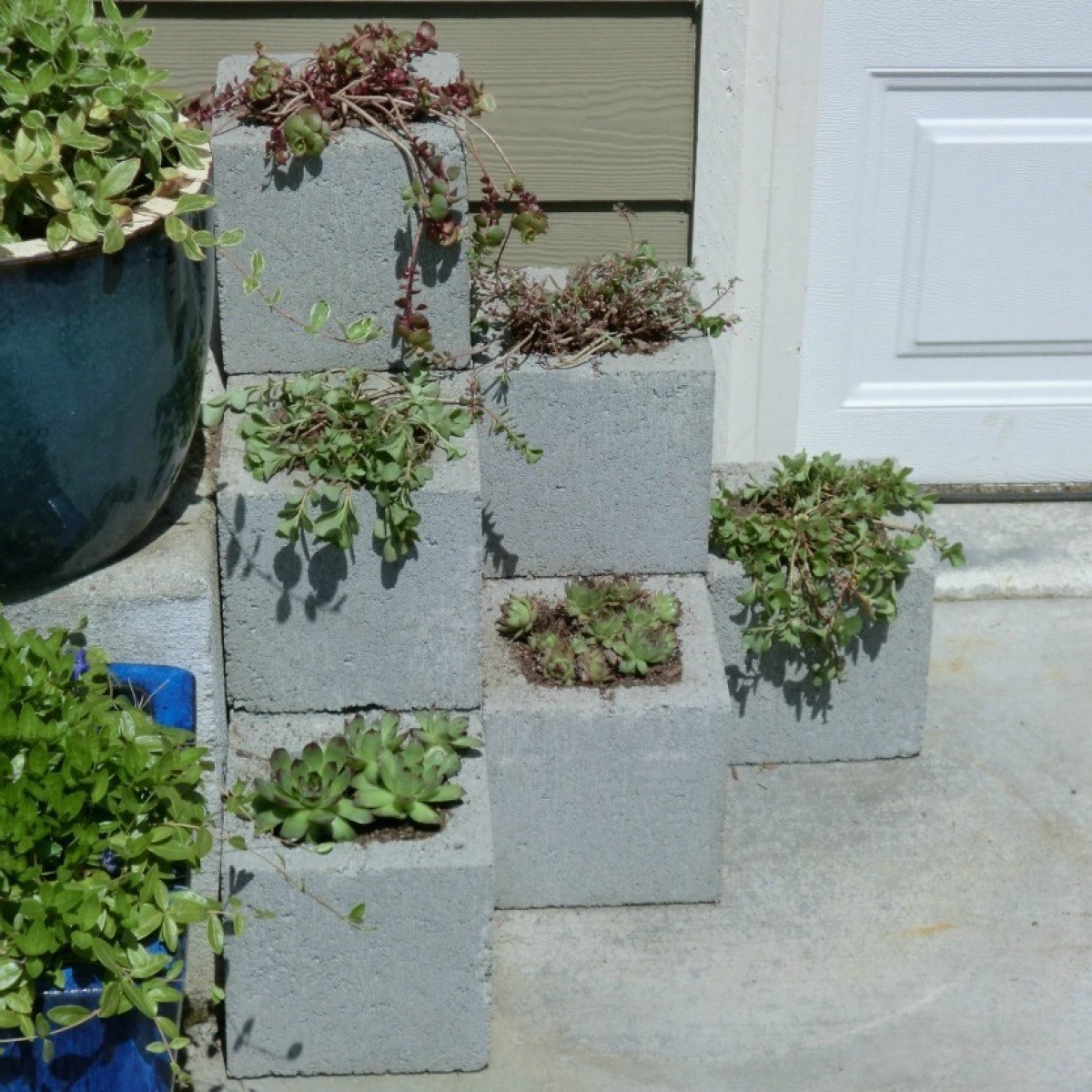 Making A Cinder Block Planter 