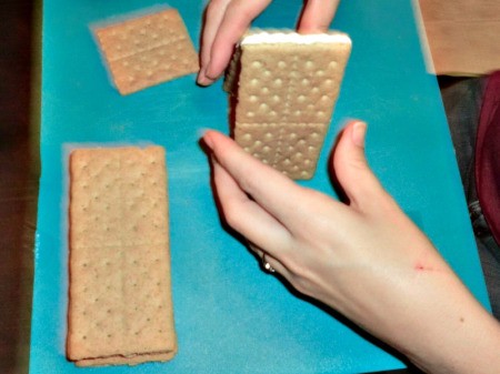 Tiny Graham Cracker Houses