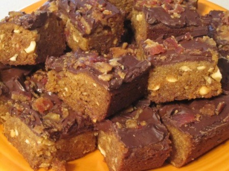 Peanut Butter
Bars with Chocolate and Bacon