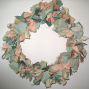 Coat Hanger Cloth Wreath