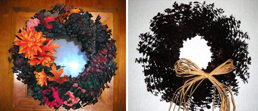 Fall wreaths.