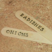 Popsicle Stick Plant Markers