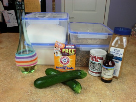 zucchini bread ingredients