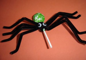 Tootsie Roll spider.