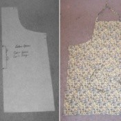 A pattern for a simple baker's apron.