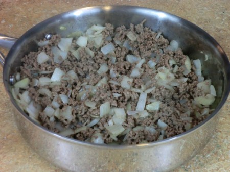 cooked meat and onions