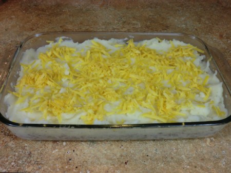 top with cheese