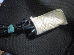 Silicone Hot Pad as a
Curling Iron Holder