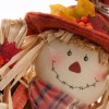 Photo of a handmade Thanksgiving scarecrow.