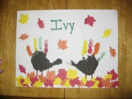 Handprint Turkey Art