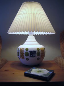 Decorated Ceramic Lamp