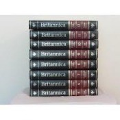 Stack of encyclopedias.