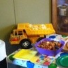Use Toy Dump Truck
For Serving Chips