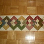Quilted table runner.