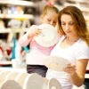 Mother and Daughter Shopping for Dishes