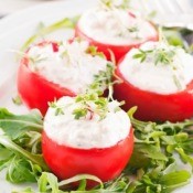 Substitute White Sauce in Stuffed Tomatoes