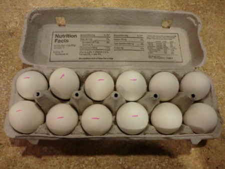 Marking Hard Boiled Eggs