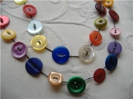 Button Necklace