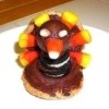 Cookies and candy corn turkeys.