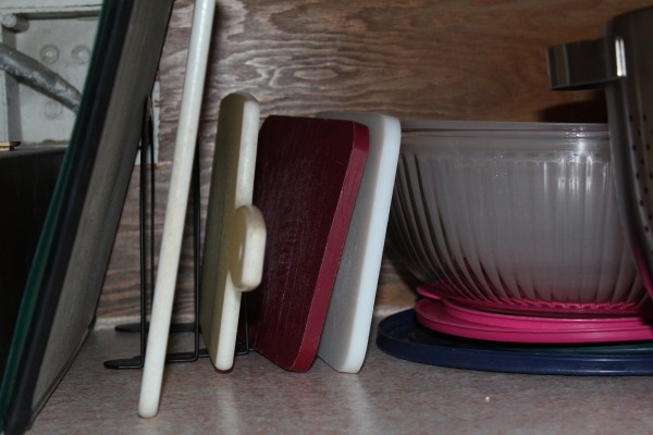 Use Upright File Storage in Kitchen