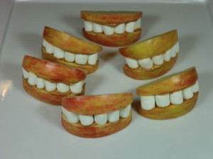 finished apple mouths