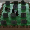 A zombie graveyard cake