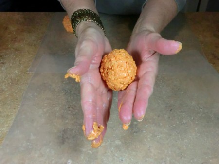 form into a ball shape