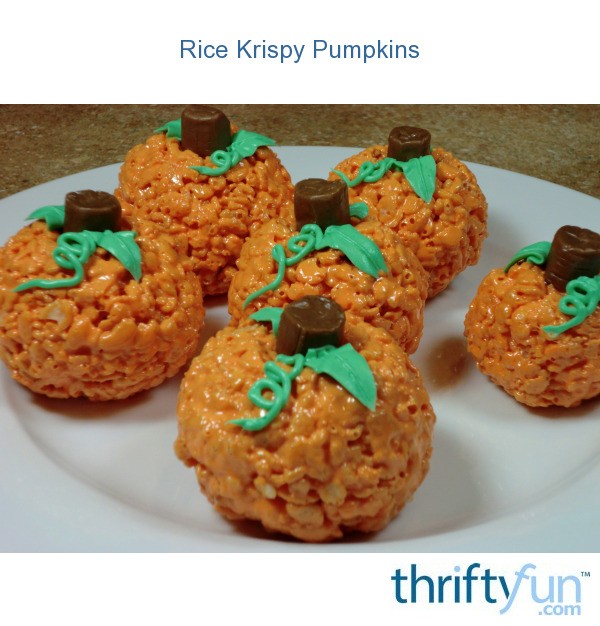 Rice Krispy Pumpkins | ThriftyFun