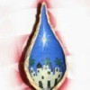 Bethlehem with star on milkweed pod
