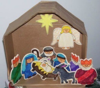 Nativity Scene from Ornaments