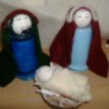 Nativity Made From Medicine Bottles