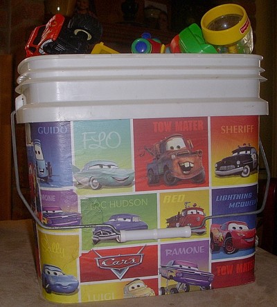 Decorated Recycled Buckets