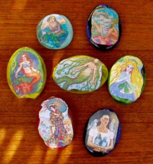 Decoupaged Paperweights