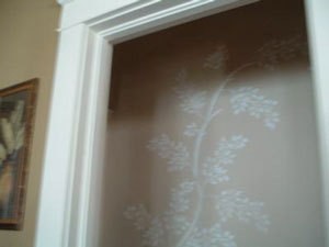 Raised Stenciling With Spackle