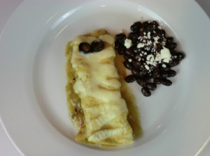 mummy enchilada on plate