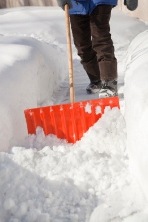 Shoveling deep snow