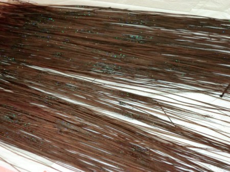 glitter on broom material