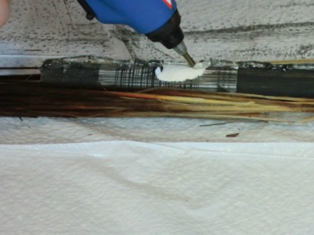 hot glue broom material