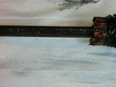 glitter on handle