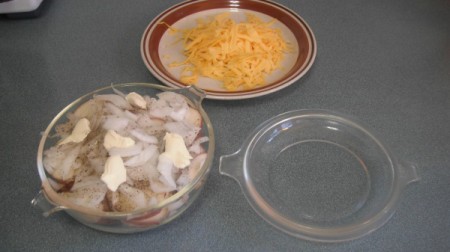 Ingredients for dish.