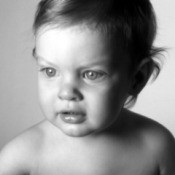Black & White Baby Photo