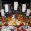 A thankful candle centerpiece for Thanksgiving
