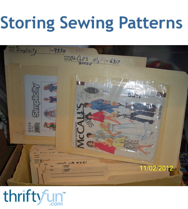 Storing Sewing Patterns ThriftyFun