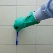 Cleaning Shower Grout With Toothbrush