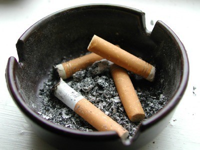 Ashtray Full of Cigarettes