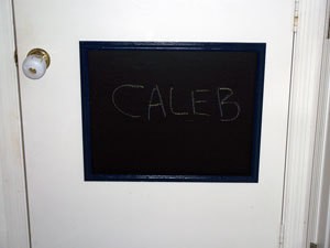 A Framed Door Chalkboard