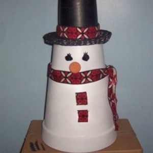 Flower Pot Snowman