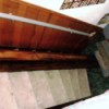 Using wood to slide boxes down stairs