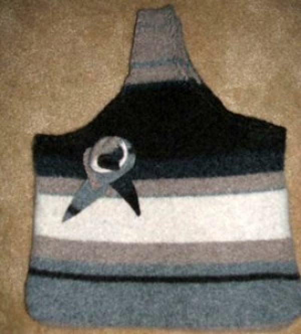 Felted sweater bag.